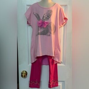 Haven Girl Bunny Outfit Sz L 14 Pink